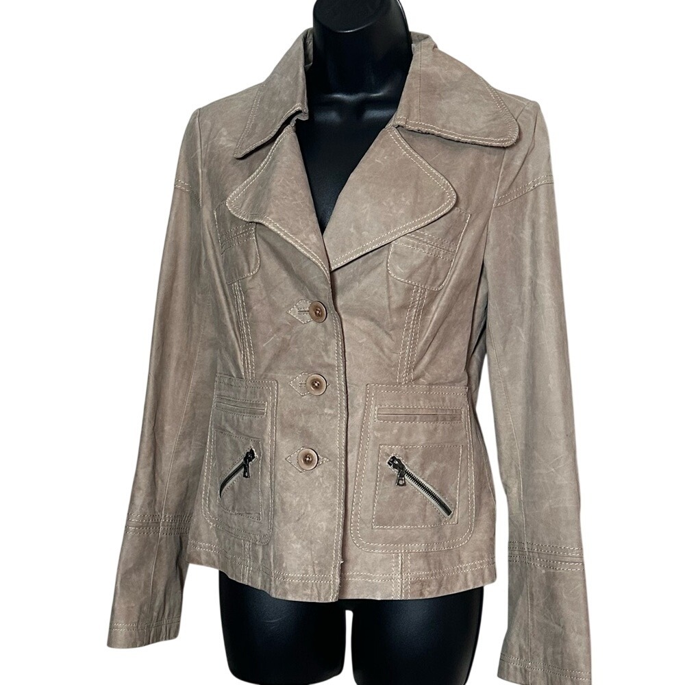 John Carlisle Vintage Vibe‎ REAL Leather jacket